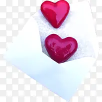红色手绘爱心信件-空若网 红色手绘爱心信件-空若网