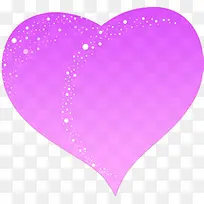 紫色手绘梦幻星光爱心-空若网 紫色手绘梦幻星光爱心-空若网