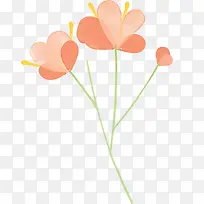 手绘粉色漫画爱心花朵-空若网 手绘粉色漫画爱心花朵-空若网