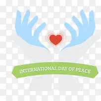 矢量手绘爱心手掌-空若网 矢量手绘爱心手掌-空若网