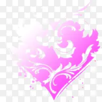 紫色唯美手绘花藤爱心-空若网 紫色唯美手绘花藤爱心-空若网