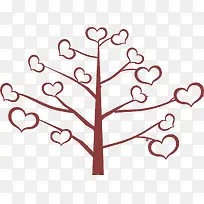 手绘爱心大树设计-空若网 手绘爱心大树设计-空若网