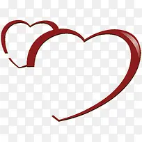 红色手绘精美爱心-空若网 红色手绘精美爱心-空若网