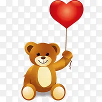 手绘可爱小熊爱心-空若网 手绘可爱小熊爱心-空若网