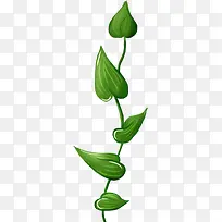 绿色爱心手绘树叶-空若网 绿色爱心手绘树叶-空若网