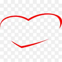 手绘红色爱心装饰-空若网 手绘红色爱心装饰-空若网
