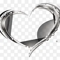 灰色手绘钻石爱心-空若网 灰色手绘钻石爱心-空若网