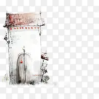手绘创意房子建筑爱心-空若网 手绘创意房子建筑爱心-空若网
