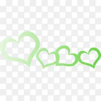 手绘绿色爱心婚礼-空若网 手绘绿色爱心婚礼-空若网