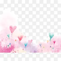 水粉简约爱心-空若网 水粉简约爱心-空若网