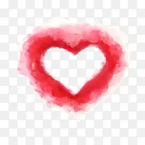 水粉爱心矢量-空若网 水粉爱心矢量-空若网