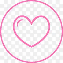 粉色爱心图标设计-空若网 粉色爱心图标设计-空若网