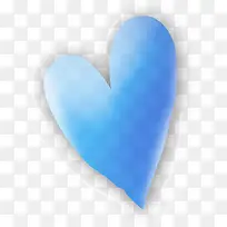 蓝色爱心手绘素材-空若网 蓝色爱心手绘素材-空若网