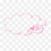 粉色爱心创意云朵-空若网 粉色爱心创意云朵-空若网