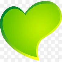 绿色卡通爱心手绘-空若网 绿色卡通爱心手绘-空若网