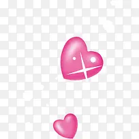 粉色卡通创意爱心装饰-空若网 粉色卡通创意爱心装饰-空若网