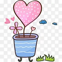 粉色卡通爱心设计-空若网 粉色卡通爱心设计-空若网