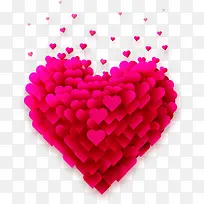 粉色元旦爱心装饰-空若网 粉色元旦爱心装饰-空若网