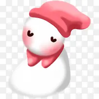 粉色爱心眼睛雪人-空若网 粉色爱心眼睛雪人-空若网