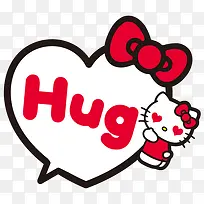 手绘卡通爱心小猫-空若网 手绘卡通爱心小猫-空若网