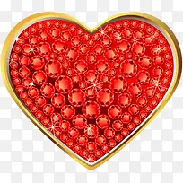 手绘红色爱心钻石-空若网 手绘红色爱心钻石-空若网