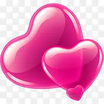 粉色爱心水晶手绘-空若网 粉色爱心水晶手绘-空若网