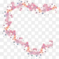 粉色梦幻花纹爱心-空若网 粉色梦幻花纹爱心-空若网