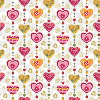 可爱爱心背景-空若网 可爱爱心背景-空若网