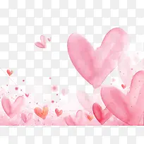 漂浮心背景-空若网 漂浮心背景-空若网