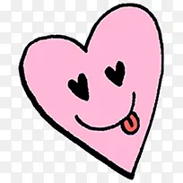 粉色调皮爱心表情-空若网 粉色调皮爱心表情-空若网