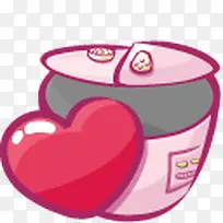 粉色爱心电饭煲-空若网 粉色爱心电饭煲-空若网