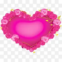粉色爱心盛开玫瑰-空若网 粉色爱心盛开玫瑰-空若网