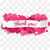 粉色爱情爱心设计感谢字母-空若网 粉色爱情爱心设计感谢字母-空若网