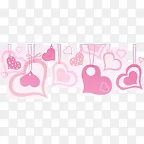 长线粉色爱心边框-空若网 长线粉色爱心边框-空若网