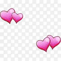 飘舞粉色卡通爱心-空若网 飘舞粉色卡通爱心-空若网