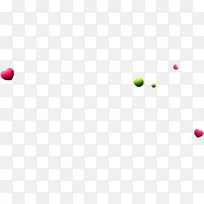 粉色绿色爱心圆球-空若网 粉色绿色爱心圆球-空若网