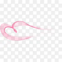 粉色爱心飘舞彩带-空若网 粉色爱心飘舞彩带-空若网