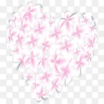 粉色卡通花朵爱心造型-空若网 粉色卡通花朵爱心造型-空若网