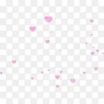 飘舞粉色爱心素材-空若网 飘舞粉色爱心素材-空若网
