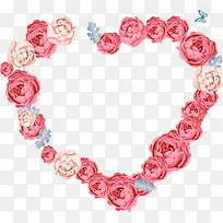 粉色爱心玫瑰花朵-空若网 粉色爱心玫瑰花朵-空若网