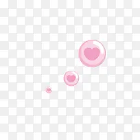粉色气泡爱心图片-空若网 粉色气泡爱心图片-空若网