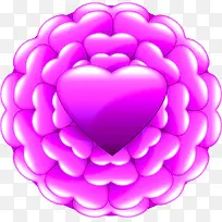 粉色爱心花朵-空若网 粉色爱心花朵-空若网