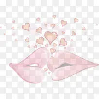 粉色嘴唇爱心-空若网 粉色嘴唇爱心-空若网