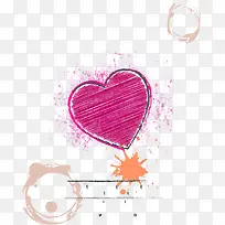 线条爱心粉色-空若网 线条爱心粉色-空若网