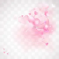 卡通粉色长线爱心-空若网 卡通粉色长线爱心-空若网