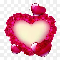 粉色爱心玫瑰海报背景-空若网 粉色爱心玫瑰海报背景-空若网