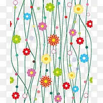 手绘多彩花朵-空若网 手绘多彩花朵-空若网