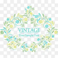 卡通清新春天花环草-空若网 卡通清新春天花环草-空若网