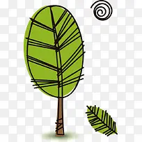 春天手绘树木-空若网 春天手绘树木-空若网