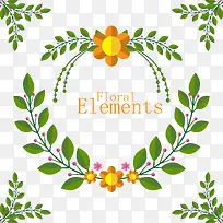 边框绿叶矢量素材-空若网 边框绿叶矢量素材-空若网